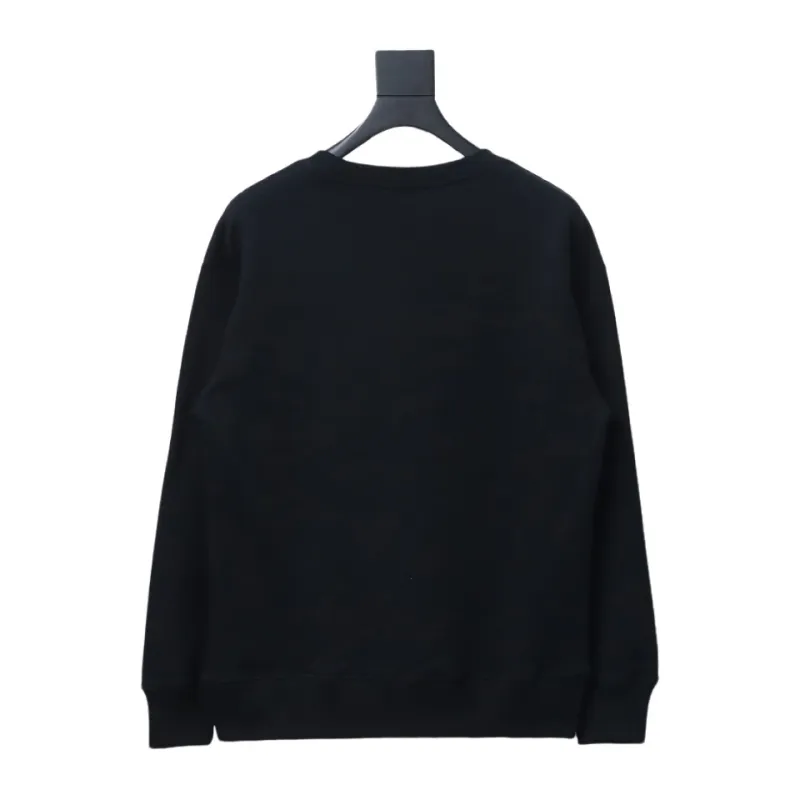  Dior monogram patch letter round neck Hoodie 2