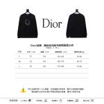  Dior monogram patch letter round neck Hoodie 2