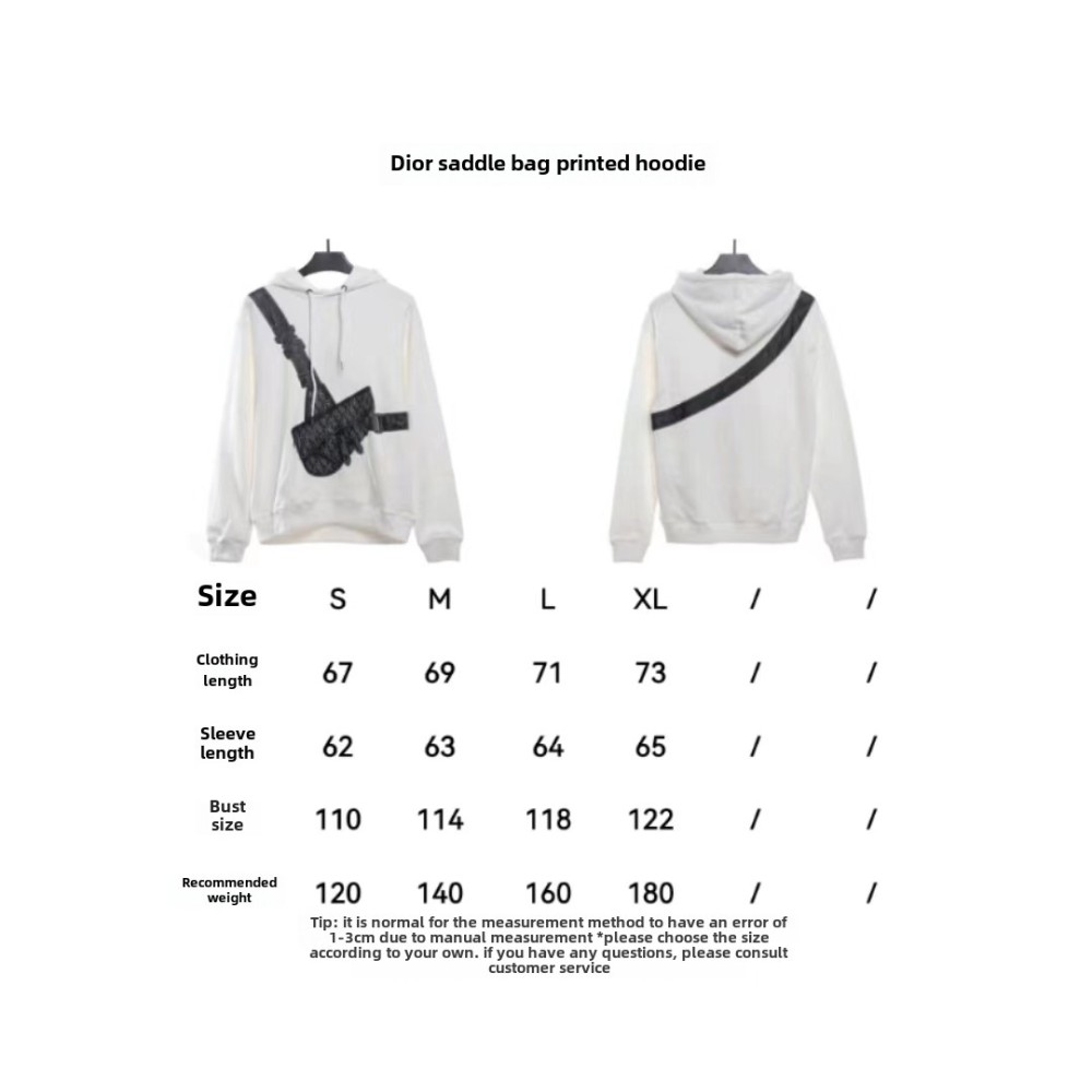  Dior saddle print Hoodie
