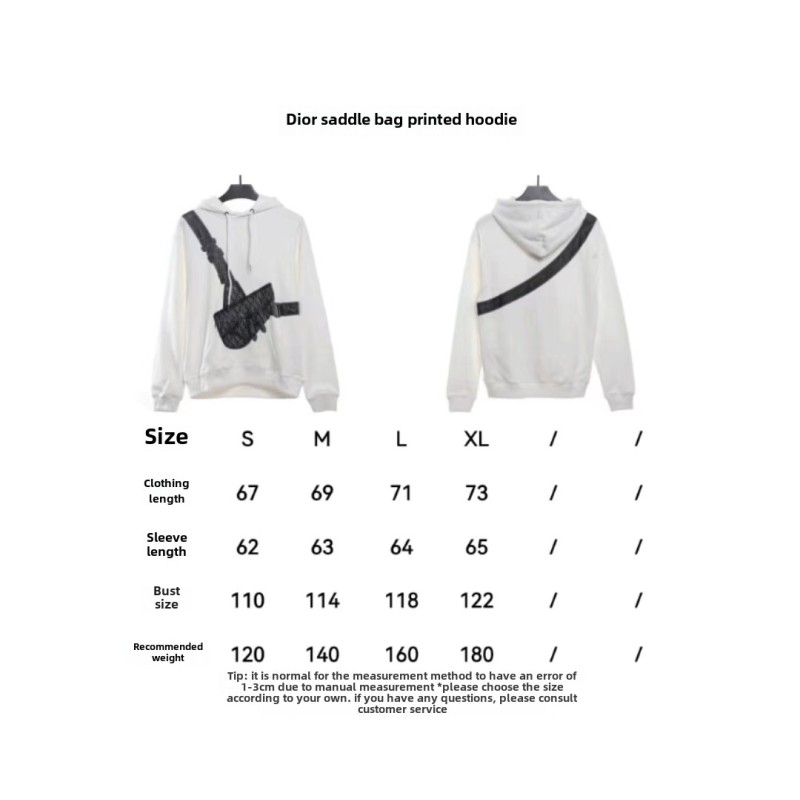  Dior saddle print Hoodie