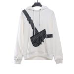  Dior saddle print Hoodie