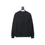 Dior silver label embroidered round neck plus velvet Hoodie 1