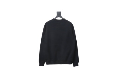 Dior silver label embroidered round neck plus velvet Hoodie 1 02