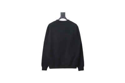 Dior silver label embroidered round neck plus velvet Hoodie 1 02