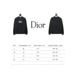 Dior silver label embroidered round neck plus velvet Hoodie 1