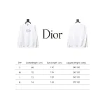 Dior silver label embroidered round neck plus velvet Hoodie 2