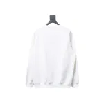 Dior silver label embroidered round neck plus velvet Hoodie 2