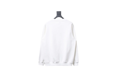 Dior silver label embroidered round neck plus velvet Hoodie 2 02