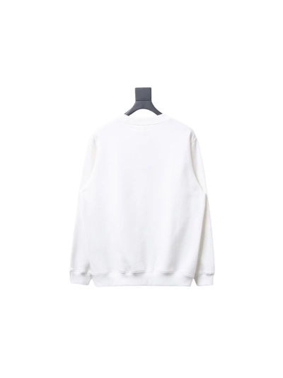Dior silver label embroidered round neck plus velvet Hoodie 2 02