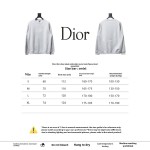  Dior silver label embroidered round neck plus velvet Hoodie 3