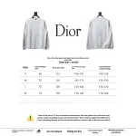 Dior silver label embroidered round neck plus velvet Hoodie 3