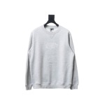  Dior silver label embroidered round neck plus velvet Hoodie 3
