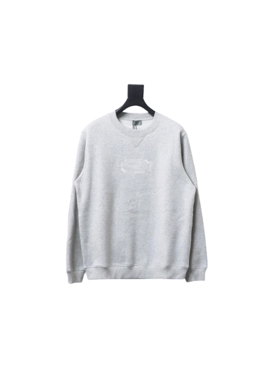 Dior silver label embroidered round neck plus velvet Hoodie 3 01