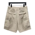 Balenciaga24ss heavy hand-painted dirty plaid fabric pocket denim shorts Jeans