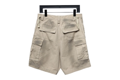 Balenciaga24ss heavy hand-painted dirty plaid fabric pocket denim shorts Jeans 02