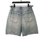  Balenciage distressed art denim shorts Jeans