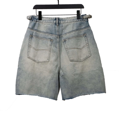 Balenciaga distressed art denim shorts Jeans 02