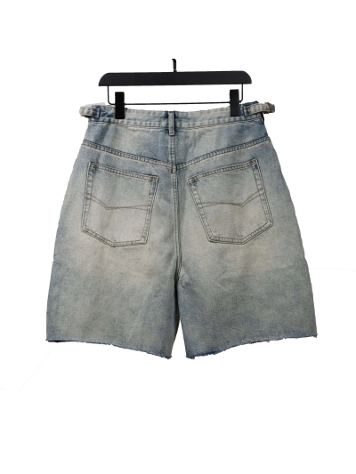 Balenciaga distressed art denim shorts Jeans 02