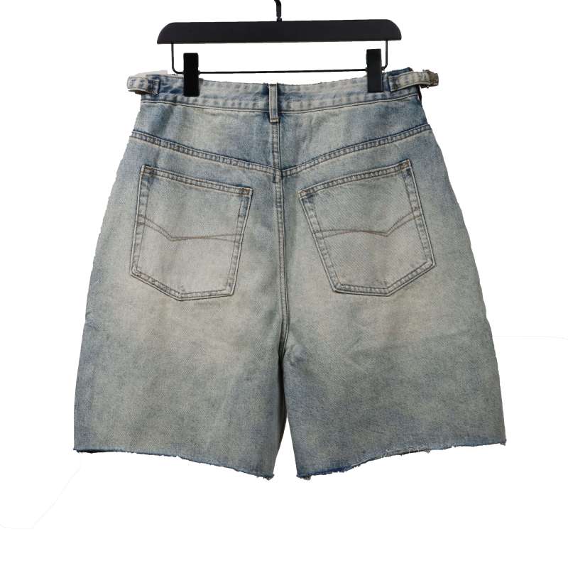  Balenciage distressed art denim shorts Jeans
