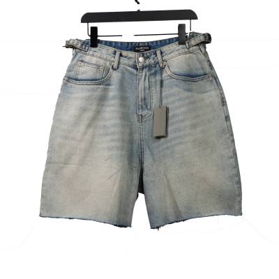  Balenciage distressed art denim shorts Jeans 01