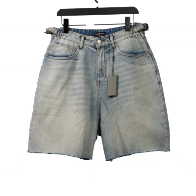 Balenciaga distressed art denim shorts Jeans 01