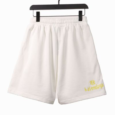  Balenciage distressed tape Short Pants white 01