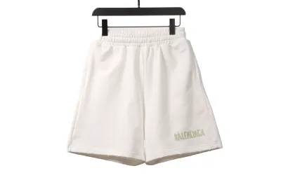 Balenciaga distressed tape Short Pants white 02