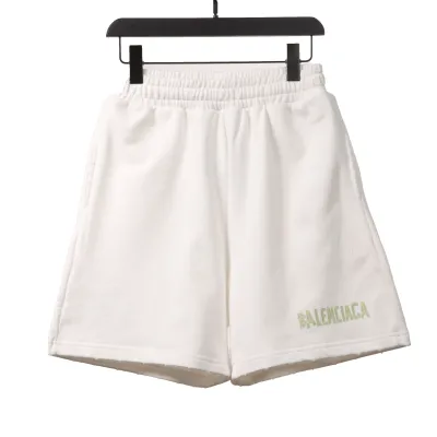 Balenciaga distressed tape Short Pants white 02