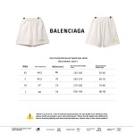  Balenciage distressed tape Short Pants white