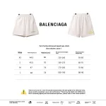 Balenciaga distressed tape Short Pants white