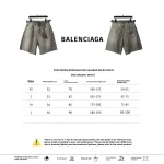 Balenciaga distressed vintage washed denim shorts Jeans