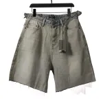 Balenciaga distressed vintage washed denim shorts Jeans