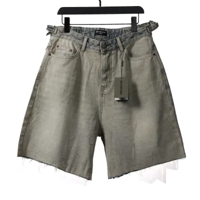 Balenciaga distressed vintage washed denim shorts Jeans 01