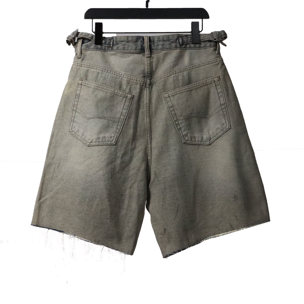  Balenciage distressed vintage washed denim shorts Jeans