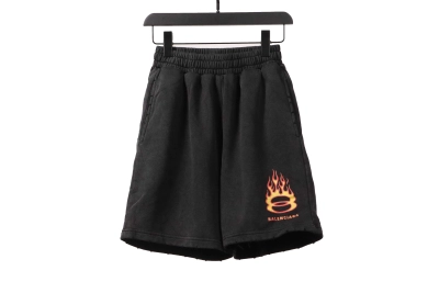 Balenciaga flame logo Short Pants 01