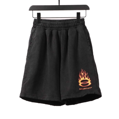 Balenciaga flame logo Short Pants 01