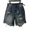 Balenciaga heavy work distressed denim shorts Jeans