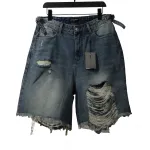 Balenciaga heavy work distressed denim shorts Jeans