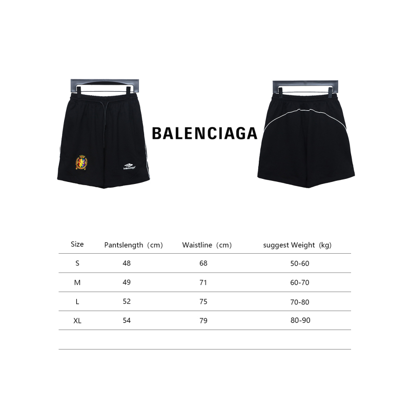  Balenciage joint Manchester United embroidered football Short Pants