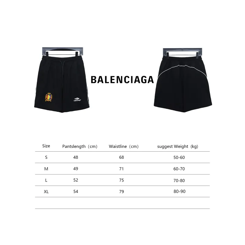 Balenciaga joint Manchester United embroidered football Short Pants