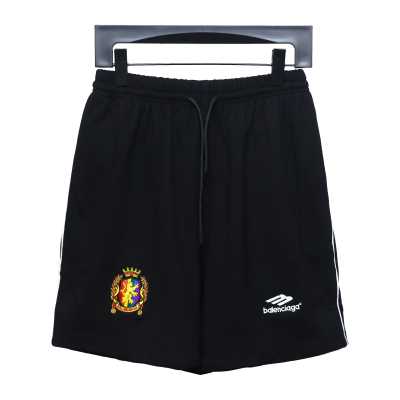 Balenciage joint Manchester United embroidered football Short Pants 01