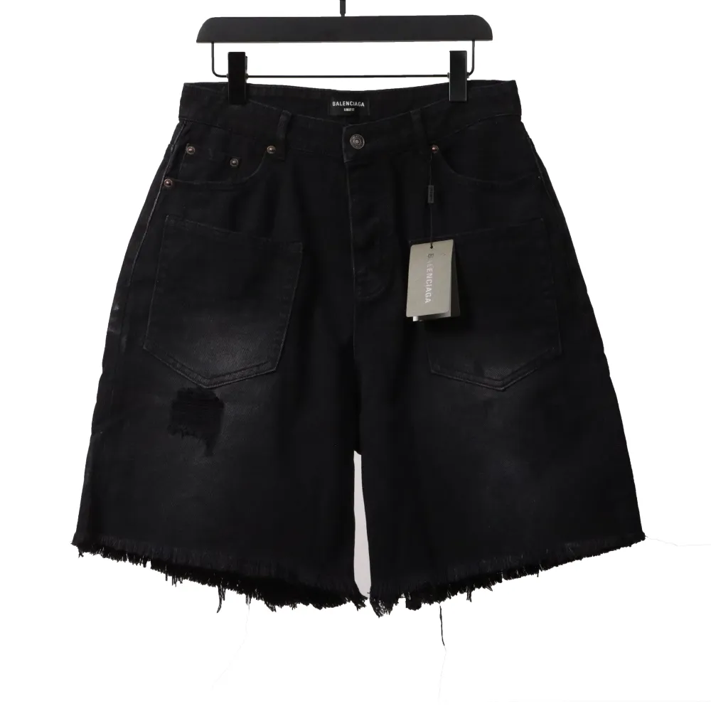 Balenciaga reverse pocket denim shorts Jeans