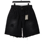  Balenciage reverse pocket denim shorts Jeans