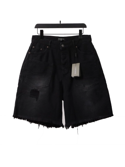 Balenciaga reverse pocket denim shorts Jeans 01
