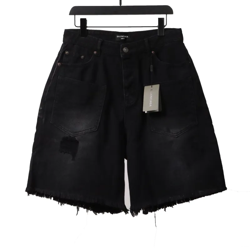 Balenciaga reverse pocket denim shorts Jeans