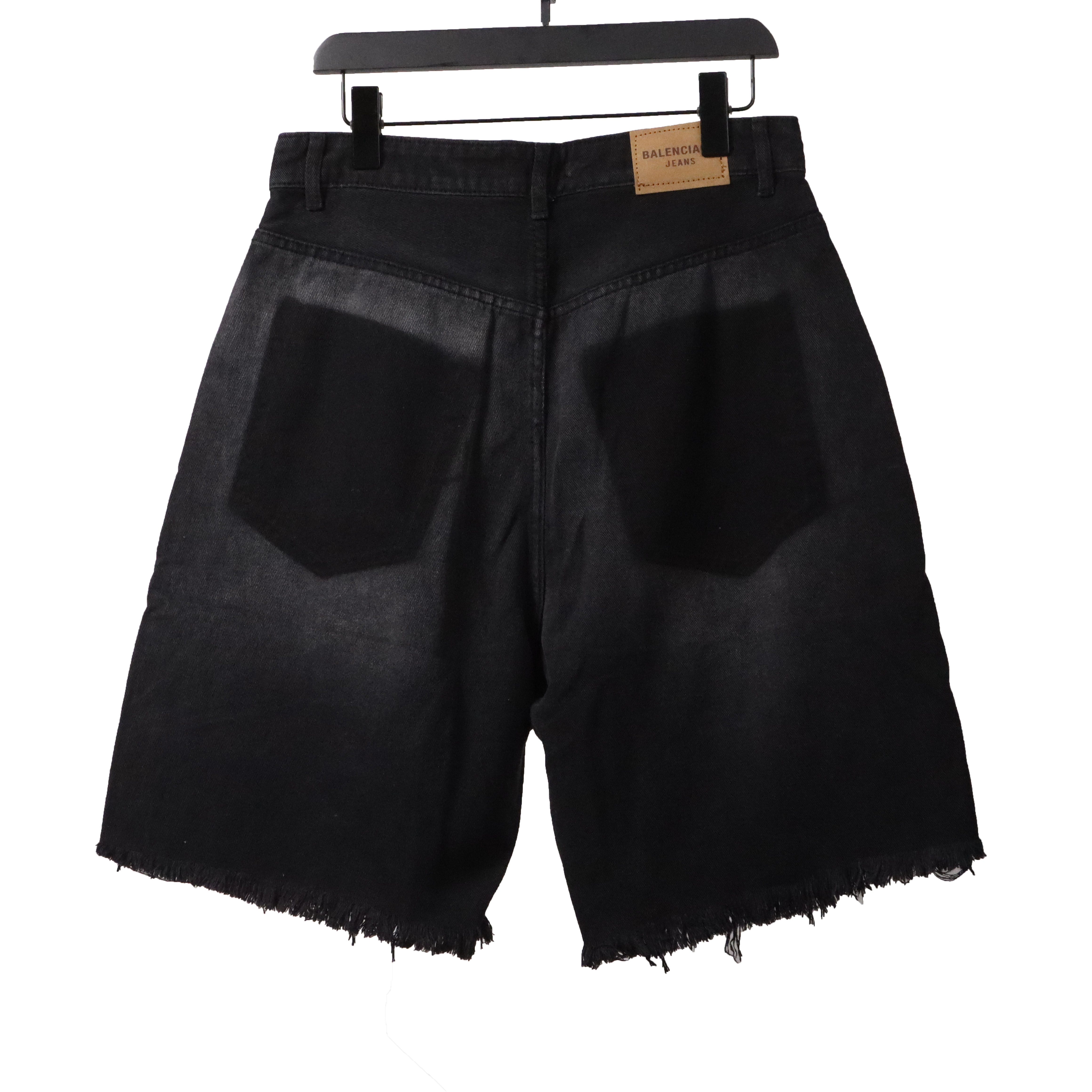 Balenciage reverse pocket denim shorts Jeans