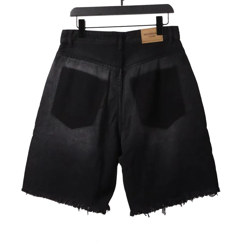 Balenciaga reverse pocket denim shorts Jeans