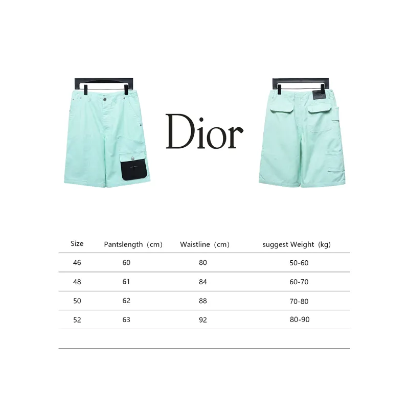 Dior & Stone Island Stone Island co-branded pocket leather label work denim shorts  Jeans 1