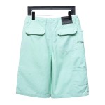  Dior & Stone Island Stone Island co-branded pocket leather label work denim shorts  Jeans 1