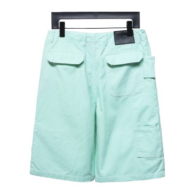  Dior & Stone Island Stone Island co-branded pocket leather label work denim shorts  Jeans 1 02